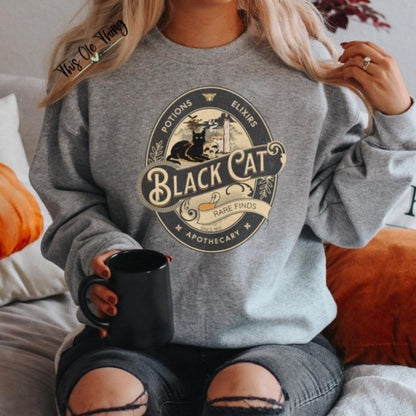 Black Cat Fall Crewneck Sweatshirt