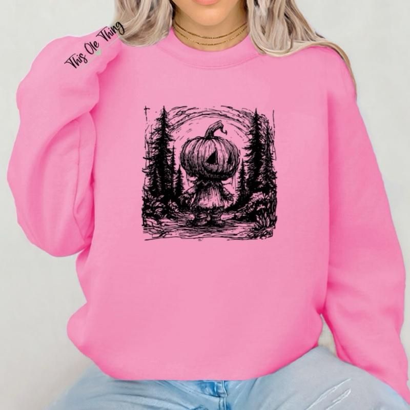 Halloween Pumpkin Crewneck Sweatshirt