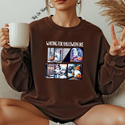 Waiting For Halloween Like Crewneck Sweatshirt