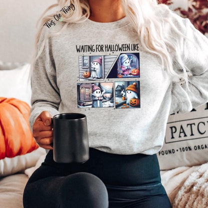Waiting For Halloween Like Crewneck Sweatshirt