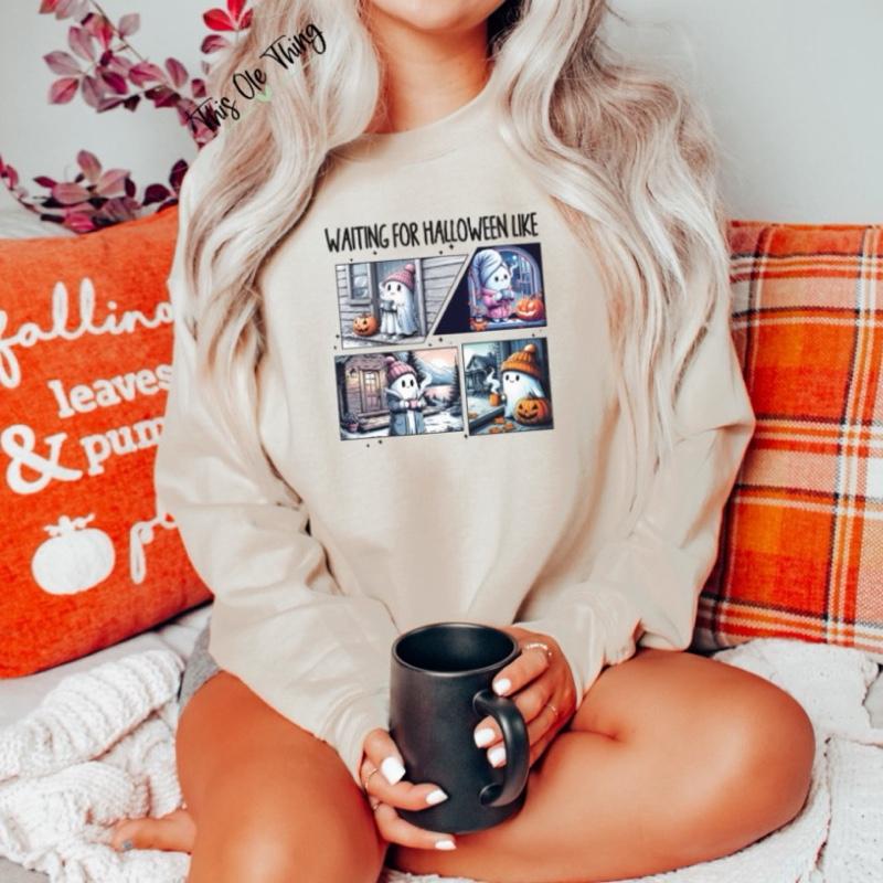 Waiting For Halloween Like Crewneck Sweatshirt