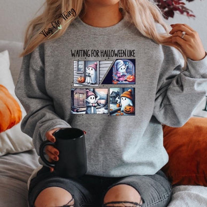 Waiting For Halloween Like Crewneck Sweatshirt