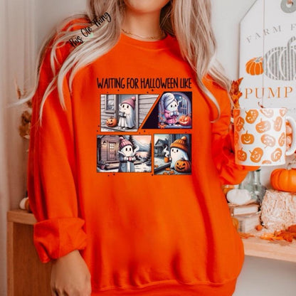 Waiting For Halloween Like Crewneck Sweatshirt