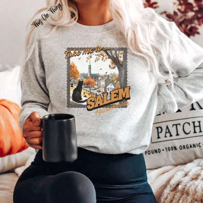 Back To Salem Crewneck Sweatshirt - photo 3