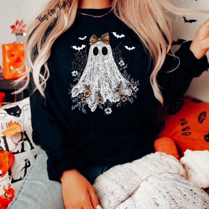 Ghost Lace Crewneck Sweatshirt