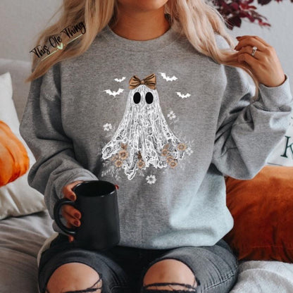 Ghost Lace Crewneck Sweatshirt