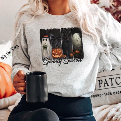 Spooky Season Grid Sweatshirt