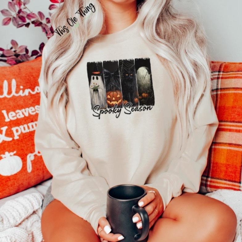 Spooky Season Grid Sweatshirt