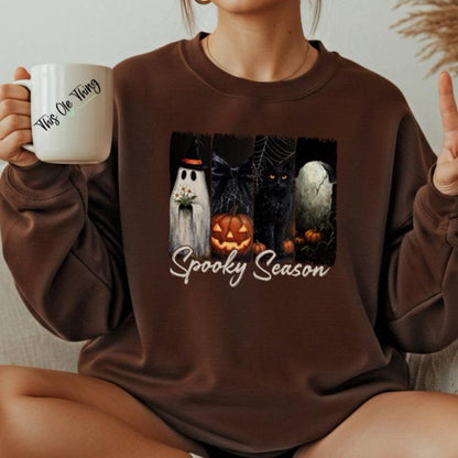 Spooky Season Grid Sweatshirt