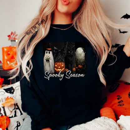 Spooky Season Grid Sweatshirt