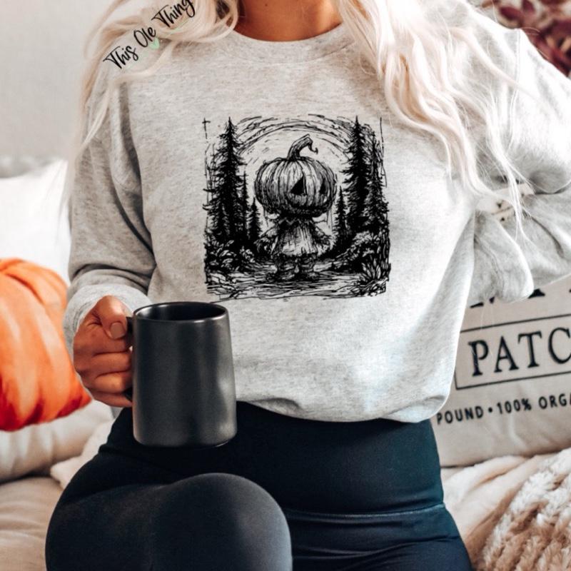 Haunted Pumpkin Crewneck Sweatshirt