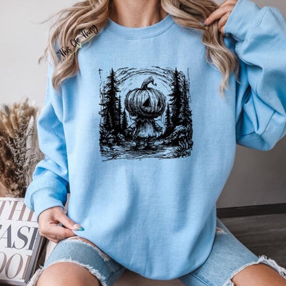 Haunted Pumpkin Crewneck Sweatshirt - photo 3