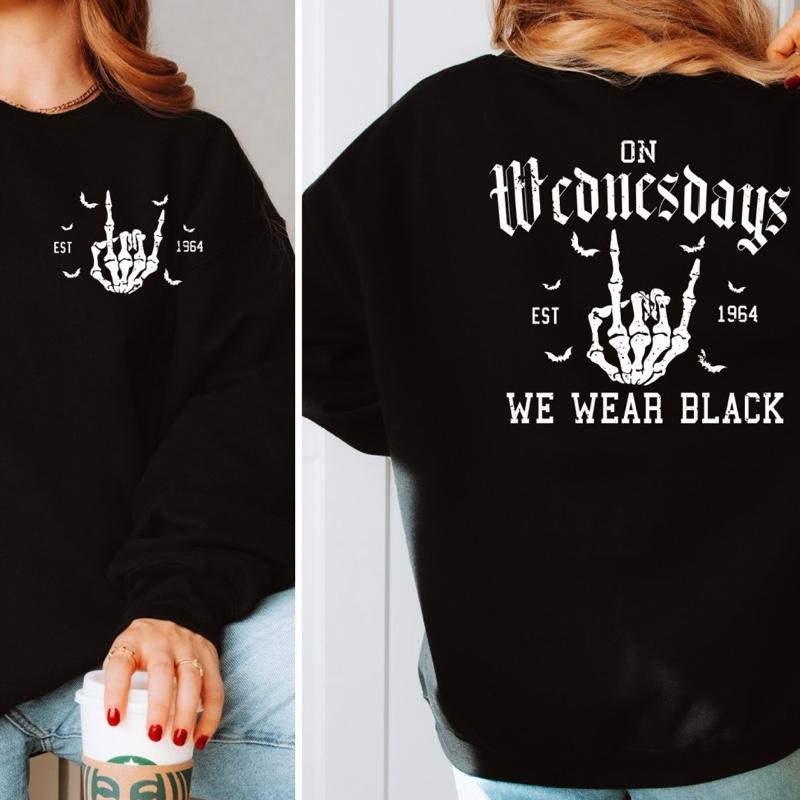We Wear Black Halloween Sweatshirt