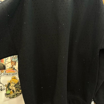Black On Black Rhinestone Sweatshirt - photo 6