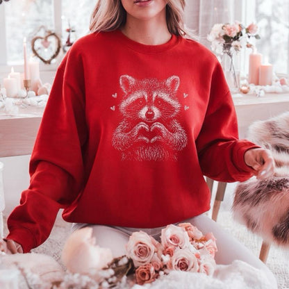 Raccoon Heart Sweatshirt