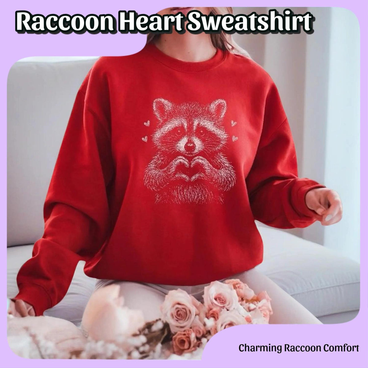 Raccoon Heart Sweatshirt - photo 2