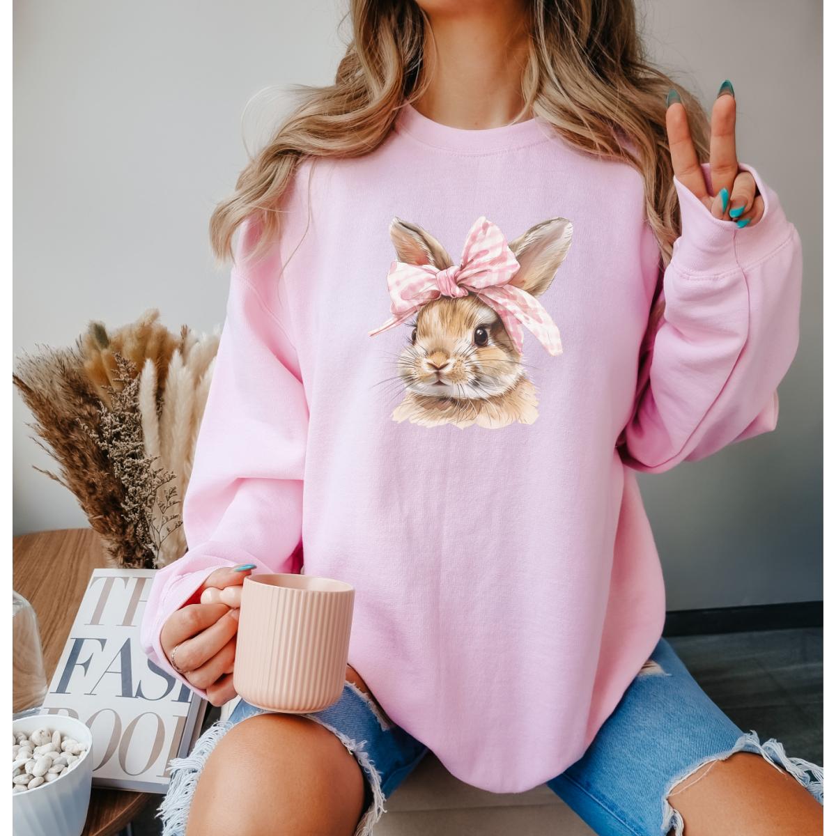 Coquette Easter Bunny Sweatshirt