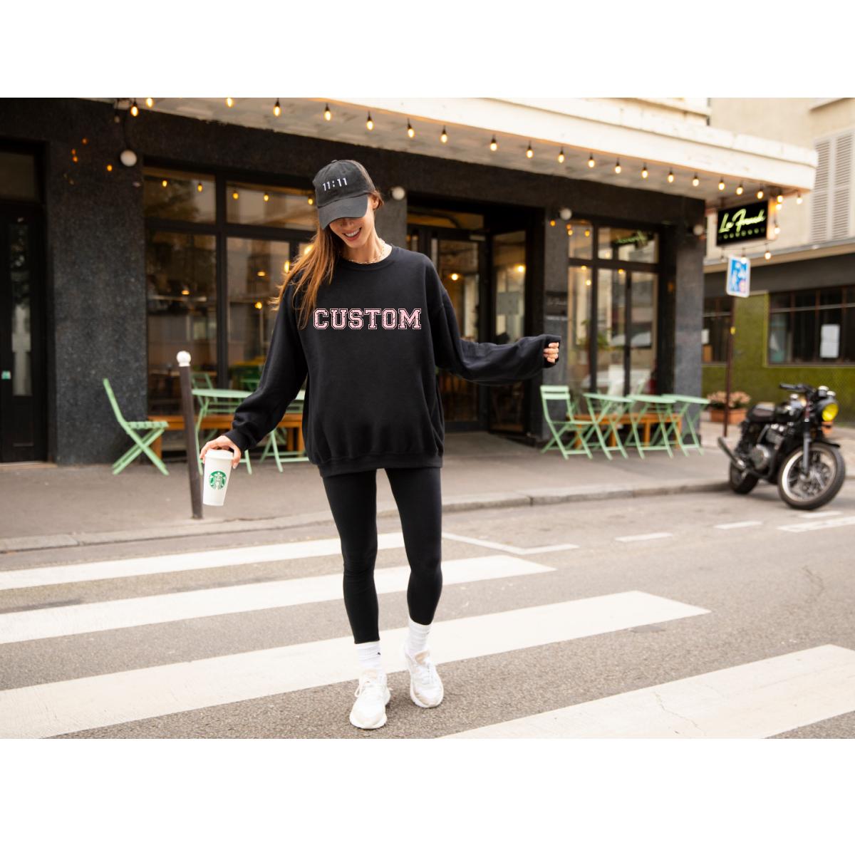 Custom Bold Letter Sweatshirt