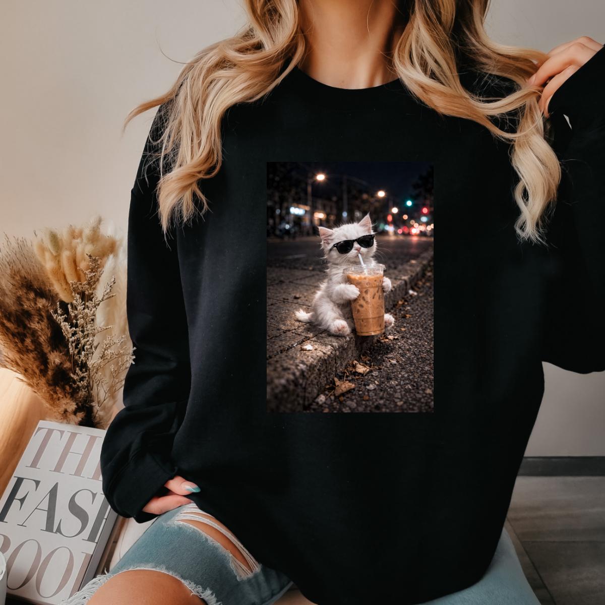 Cat Coffee Sweatshirt