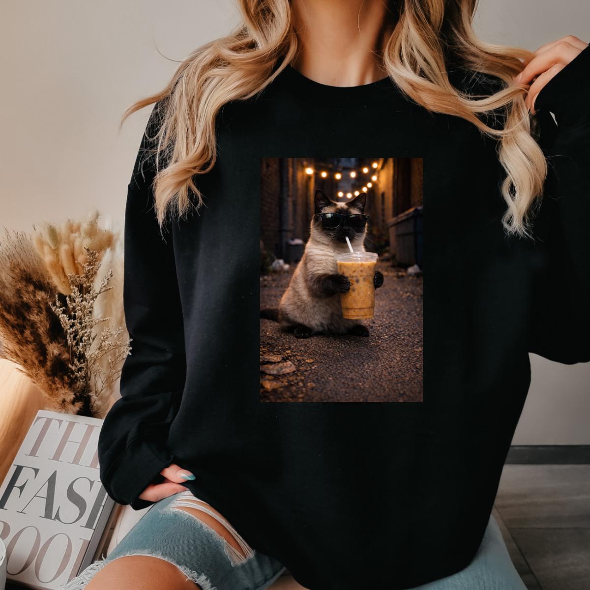 Cat Coffee Sweatshirt