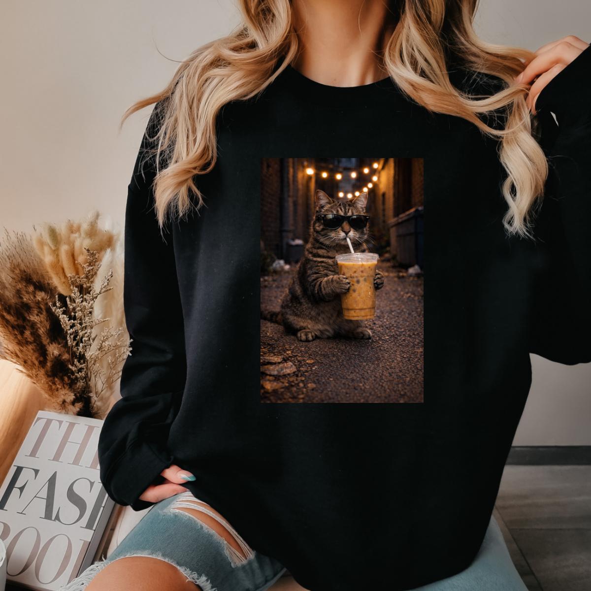 Cat Coffee Sweatshirt