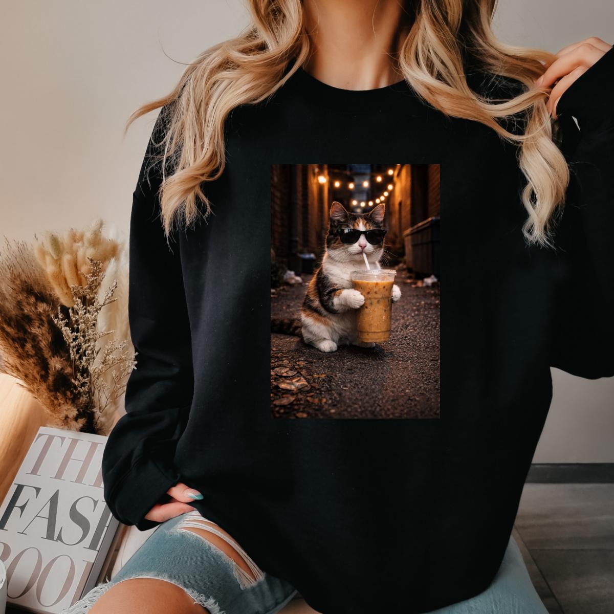 Cat Coffee Sweatshirt