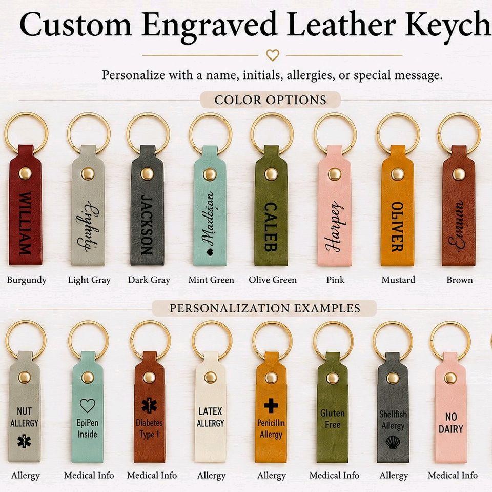 Custom Leather Ring Tag - photo 2