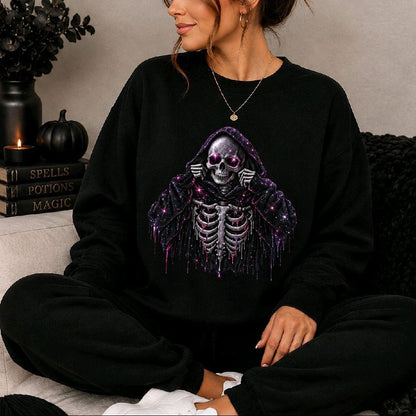 Chilled Skeleton Halloween Sweatshirt