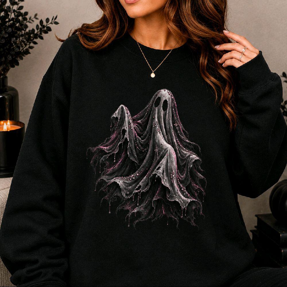 Glam Ghost Halloween Sweatshirt - photo 2