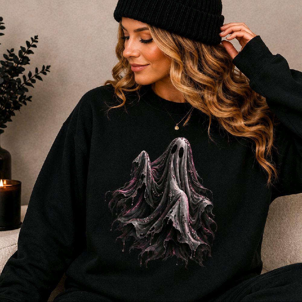 Glam Ghost Halloween Sweatshirt - photo 3