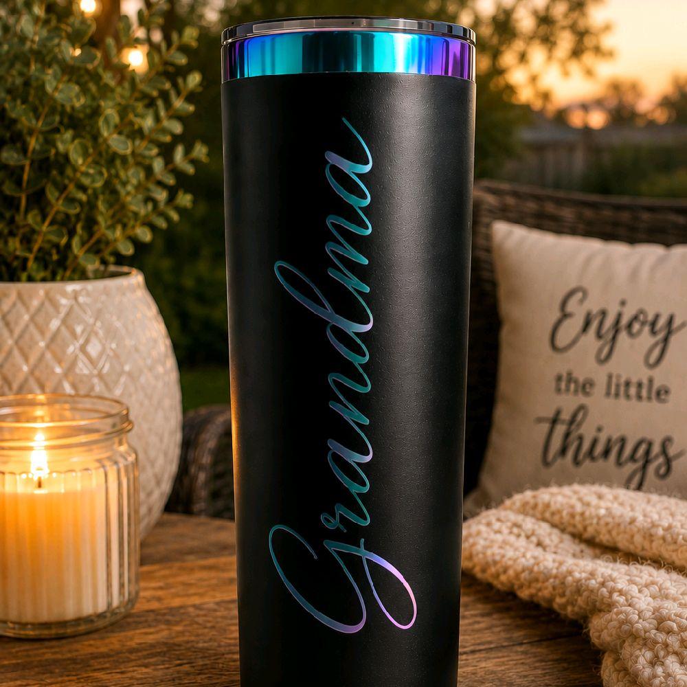 Custom Rainbow Engraved 20oz Tumbler - photo 2