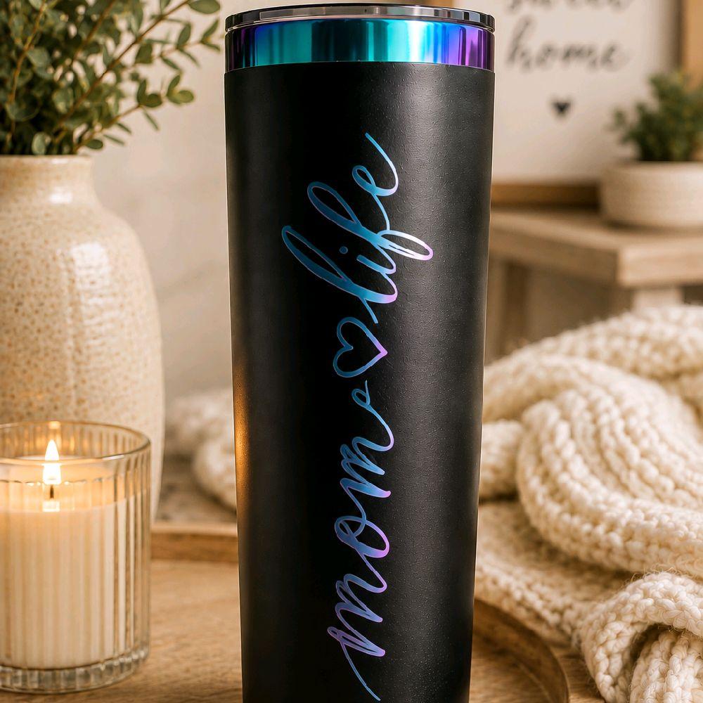 Custom Rainbow Engraved 20oz Tumbler - photo 5