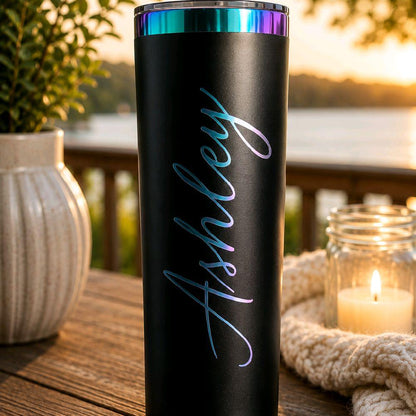 Custom Rainbow Engraved 20oz Tumbler - photo 7