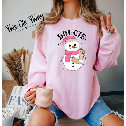 Bougie snowman Crewneck sweatshirt