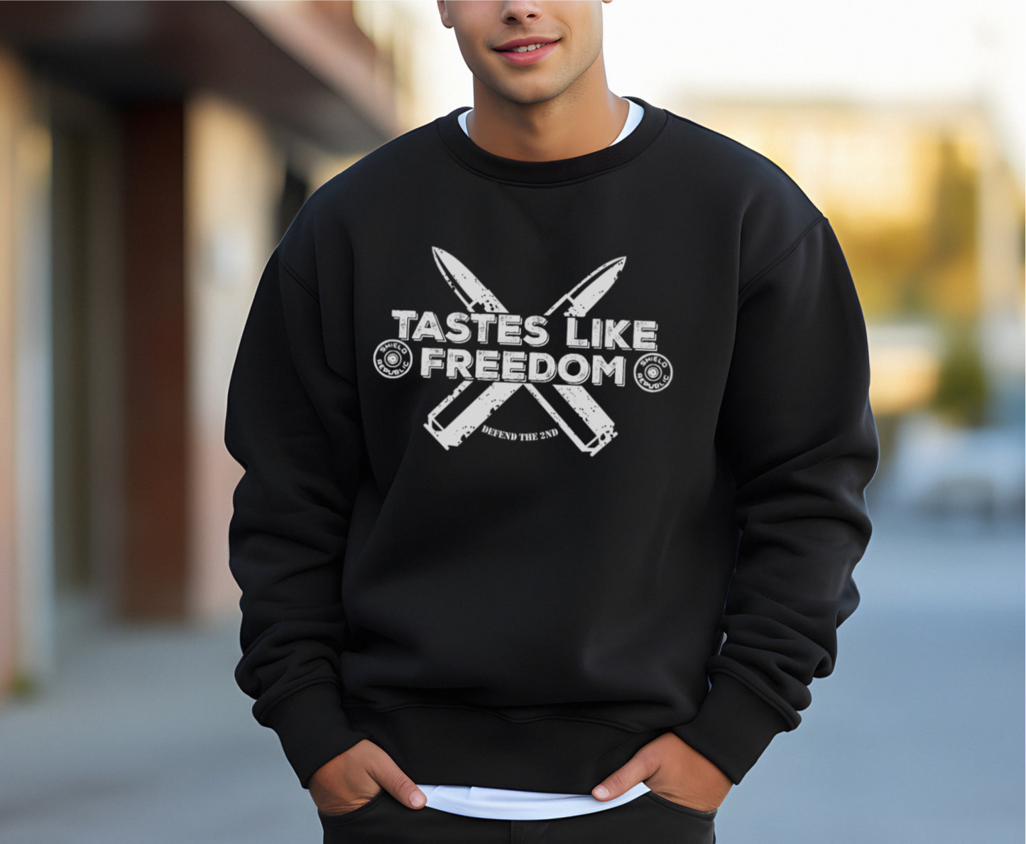 Tastes like freedom unisex sweatshirt