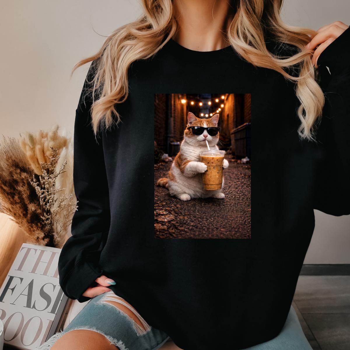 Cat Coffee Sweatshirt