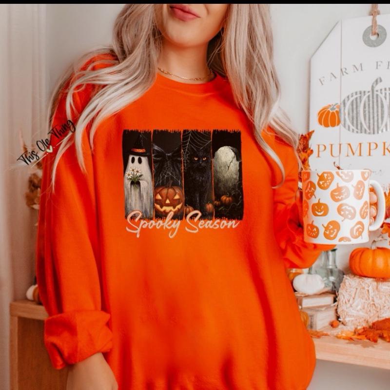 Spooky Season Grid Sweatshirt