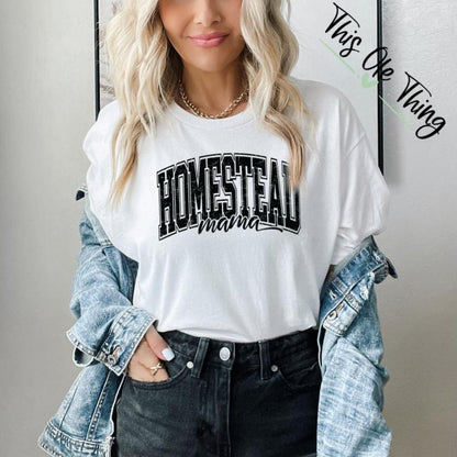 Homestead Mama Distressed T-Shirt
