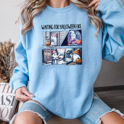 Waiting For Halloween Like Crewneck Sweatshirt