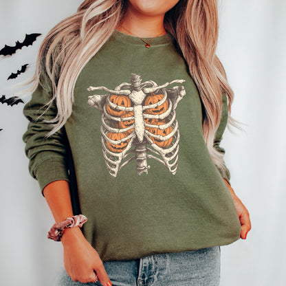 Skelly pumpkin sweatshirt