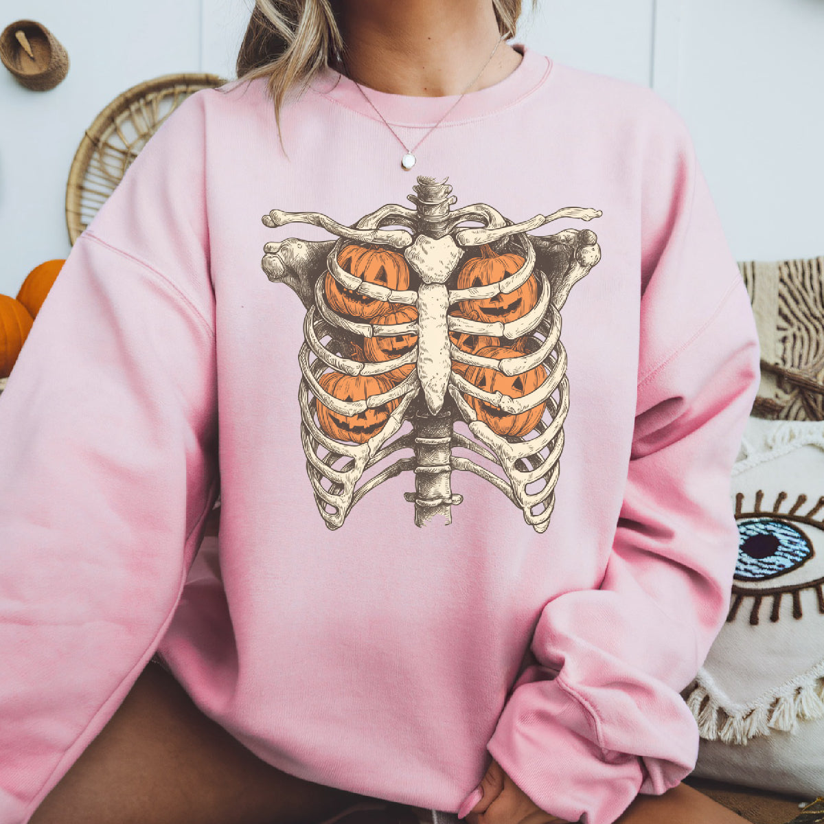 Skelly pumpkin sweatshirt