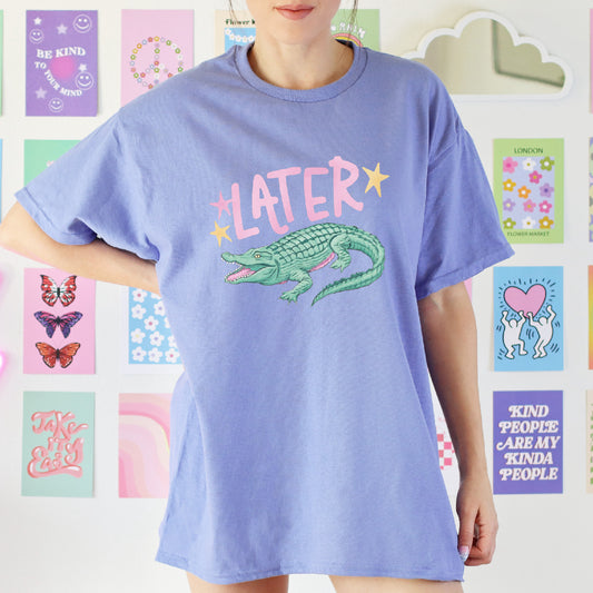Later Gator Graphic Tee 🐊✨ (Part of the Matching Set)