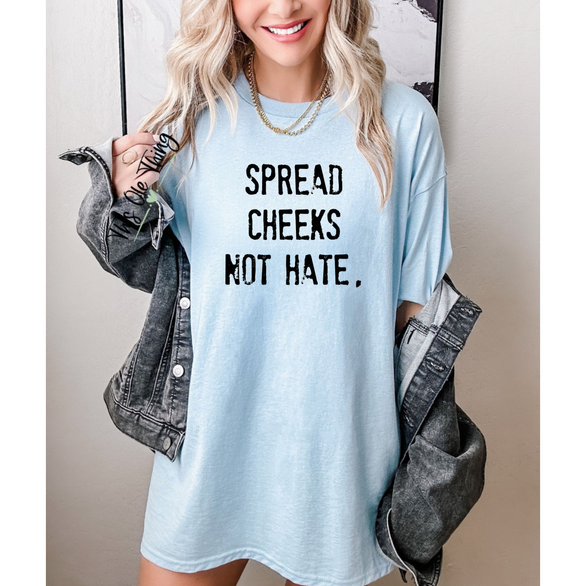 Spread cheeks, not hate unisex T-shirt