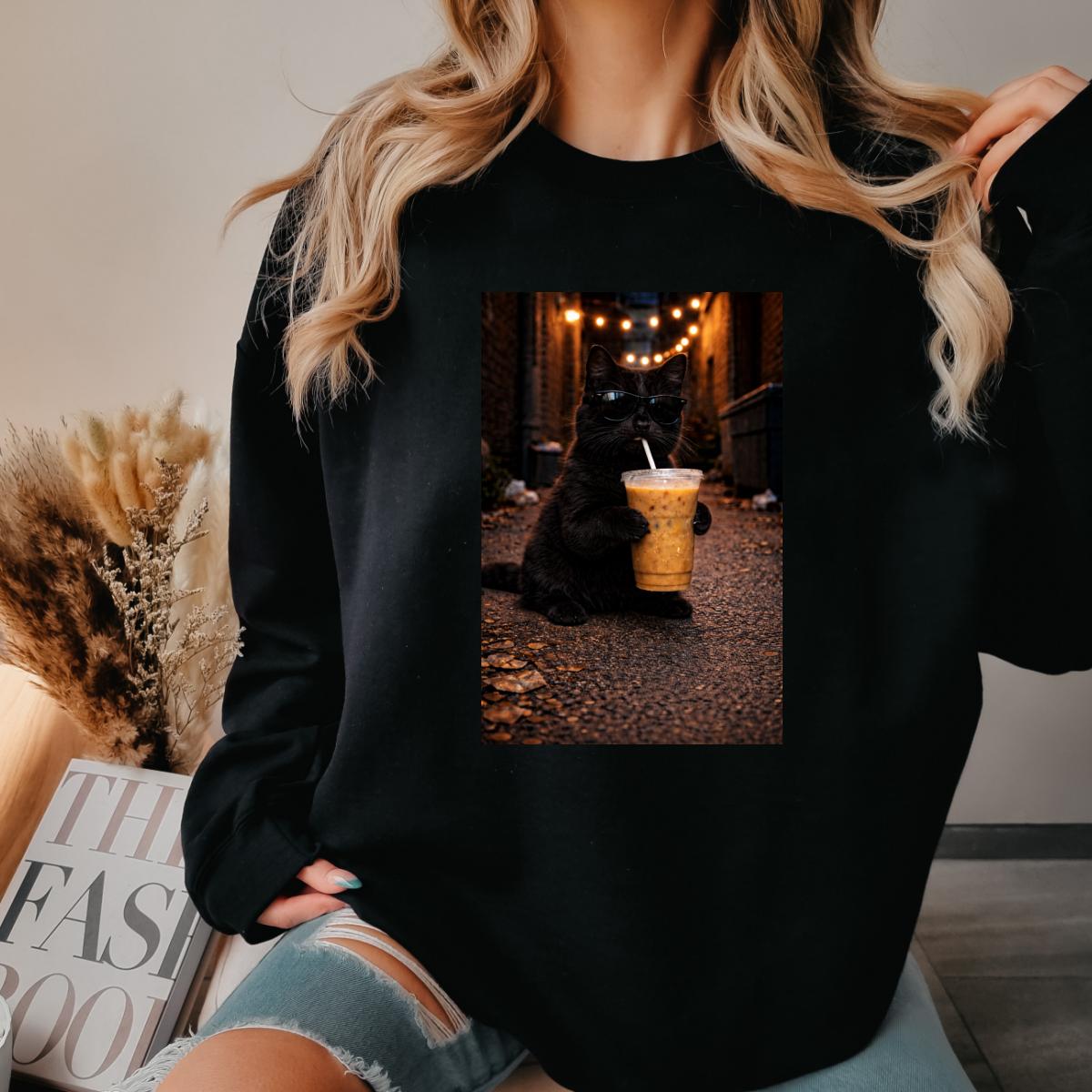 Cat Coffee Sweatshirt