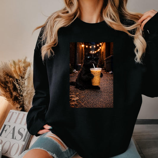 Cat Coffee Sweatshirt