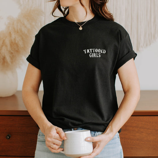 Tattooed girls graphic tee