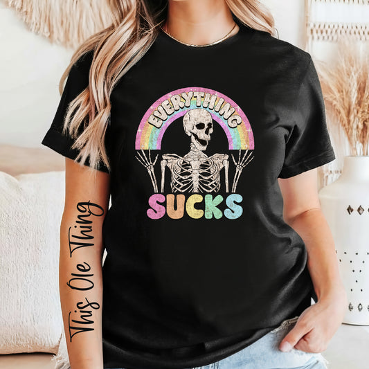 Everything sucks grunge T-shirt
