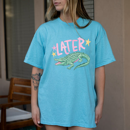 Later Gator Graphic Tee 🐊✨ (Part of the Matching Set)