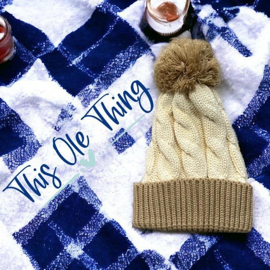 Luxury Winter Cable Knit Beanie