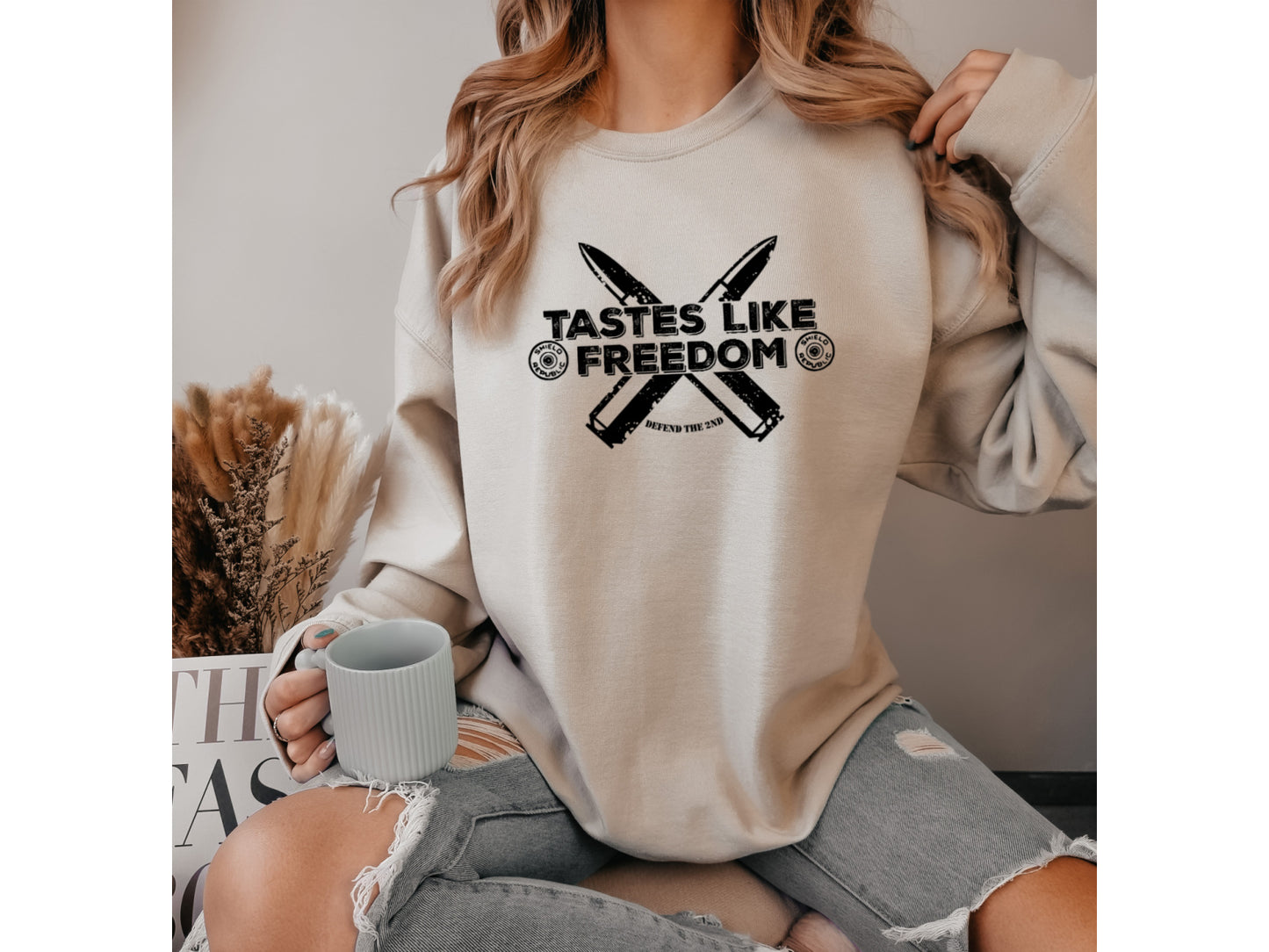 Tastes like freedom unisex sweatshirt